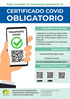 dic 2021 cartel pasaporte covid